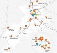 Carte des points d'accès au droit